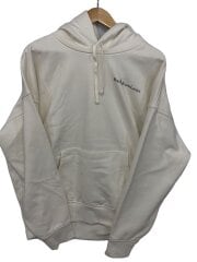 画像：ワンポイントロゴプルオーバーパーカー/L/コットン/WHT