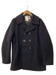 画像：ピーコート/38/ウール/BLK/U.S.740N/USA製/色褪せ、毛玉有//