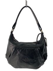 画像：ショルダーバッグ/レザー/BLK/無地