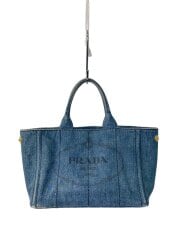 画像：トートバッグ/デニム/BLU/無地