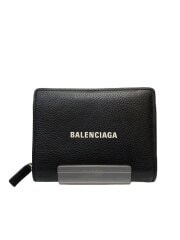 画像：2つ折り財布/レザー/BLK/メンズ/650879・1090・t・000959