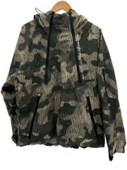 画像：rain camo 3 layer mountain parka/L/ポリエステル/KHK/カモフラ