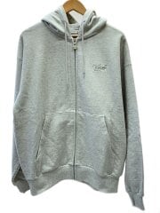 画像：ジップパーカー/M/コットン/GRY