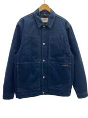 画像：DOUBLE FRONT JACKET/M/コットン/BLU/無地/I029779.0EJ.02.03