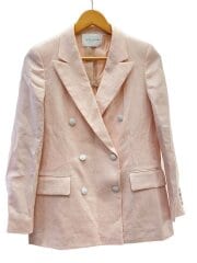 画像：LINEN BLAZER/36/リネン/PNK/無地/1522-1-440022-3130