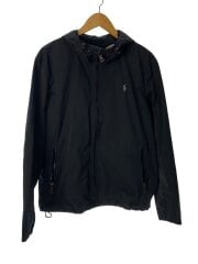 画像：ジャケット/M/ポリエステル/BLK/無地