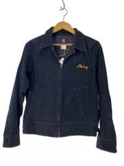 画像：別注チェーン刺繍ワークジャケット/M/コットン/GRY/無地/GH-4516001