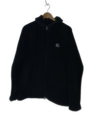 画像：フリースジャケット/XL/ポリエステル/BLK/無地/HE51977