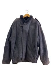 画像：80s/SHEARLING Original Lambskin/リアルムートンジャケット/54/レザー/NVY