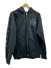 画像：ジップパーカー/M/コットン/BLK/5767-01
