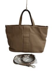 画像：ハンドバッグ/レザー/BRW/無地