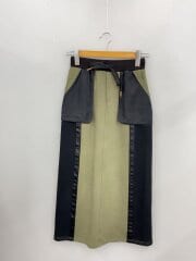画像：ロングスカート/FREE/コットン/KHK/無地/R2503-ZSK862