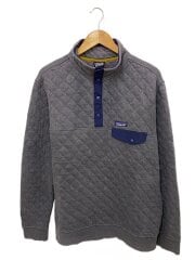 画像：キルティングジャケット/L/コットン/GRY/無地/25371