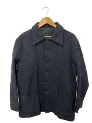 画像：ジャケット/3/ウール/BLK/無地/102-53-029