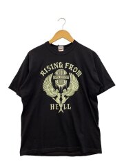 画像：Tシャツ/L/コットン/BLK/プリント/2525011