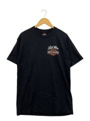 画像：Tシャツ/L/コットン/BLK/プリント