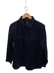 画像：長袖シャツ/38/コットン/NVY/無地