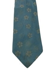 画像：ネクタイ/シルク/ブルー/総柄/メンズ