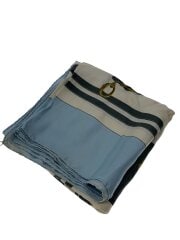 画像：カレ90/BRIDES de GALA/スカーフ/シルク/ブルー/レディース