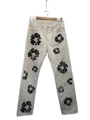 画像：501/フラワープリント/ボトム/32/コットン/WHT/花柄/PC9-A1592-0004