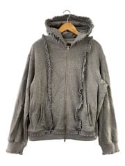 画像：Rosy Frill Logo Hoodie/M/コットン/GRY/2602-RSY-CMD0003//