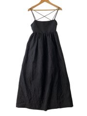画像：ZEBRA JACQUARD CAMI DRESS/キャミワンピース/38/ポリエステル/BLK/24A65118//