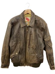 画像：フライトジャケット/M/羊革/BRW