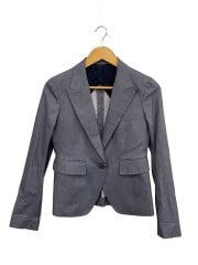 画像：ジャケット/36/コットン/GRY/無地/6522-299-0552