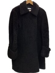 画像：コート/38/ポリエステル/BLK/無地