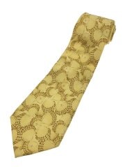 画像：ネクタイ/シルク/YLW/総柄/メンズ