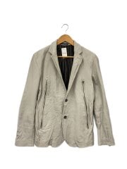 画像：custom culture /テーラードジャケット/48/レザー/GRY/無地/154-1104