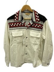 画像：長袖シャツ/XL/コットン/WHT