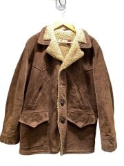 画像：ボアランチジャケット/40/レザー/BRW/無地