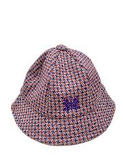 画像：バケットハット/M/ポリエステル/RED/BLU/PUP/千鳥格子/メンズ
