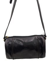 画像：ショルダーバッグ/レザー/BLK/無地