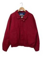 画像：ブルゾン/XL/ウール/RED/無地