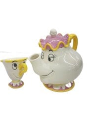 画像：洋食器その他/2点セット/美女と野獣/ポット夫人/チップ/ティーセット