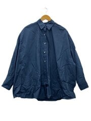 画像：長袖シャツ/--/コットン/NVY/無地/26-050-370-0100//