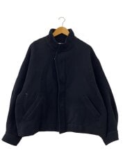画像：OVER SLEEVE BOA MELTON JACKET/ジャケット/M/ウール/BLK/ST.118//