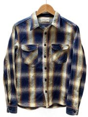 画像：ヘビーネルシャツ/長袖シャツ/--/--/BLU/チェック