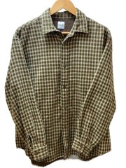 画像：長袖シャツ/S/コットン/BRW/チェック/8011-2-230023