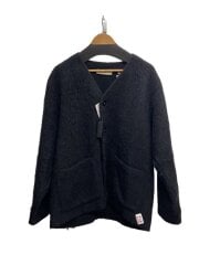画像：カーディガン(厚手)/48/ウール/BLK/無地/M4206CBM