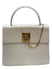 画像：チェーンロック/ハンドバッグ/--/WHT