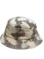 画像：DENIM CRUSHER BLEACHED/ハット/--/コットン/GRY/総柄/メンズ