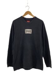 画像：20AW/Woven Label L/S Top/長袖Tシャツ/M/コットン/BLK/着用感有