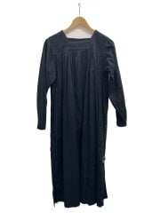画像：長袖ワンピース/36/コットン/BLK/無地