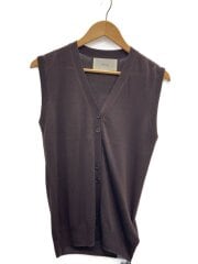 画像：Tencelsilk Knit Vest/FREE/ブラウン/無地/12610517
