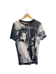 画像：フォトプリント/Tシャツ/48/コットン/BLK/総柄