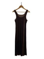 画像：Velour Pencil Dress/ノースリーブワンピース/36/BRW/12620303