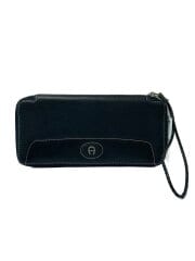 画像：長財布/レザー/BLK/メンズ